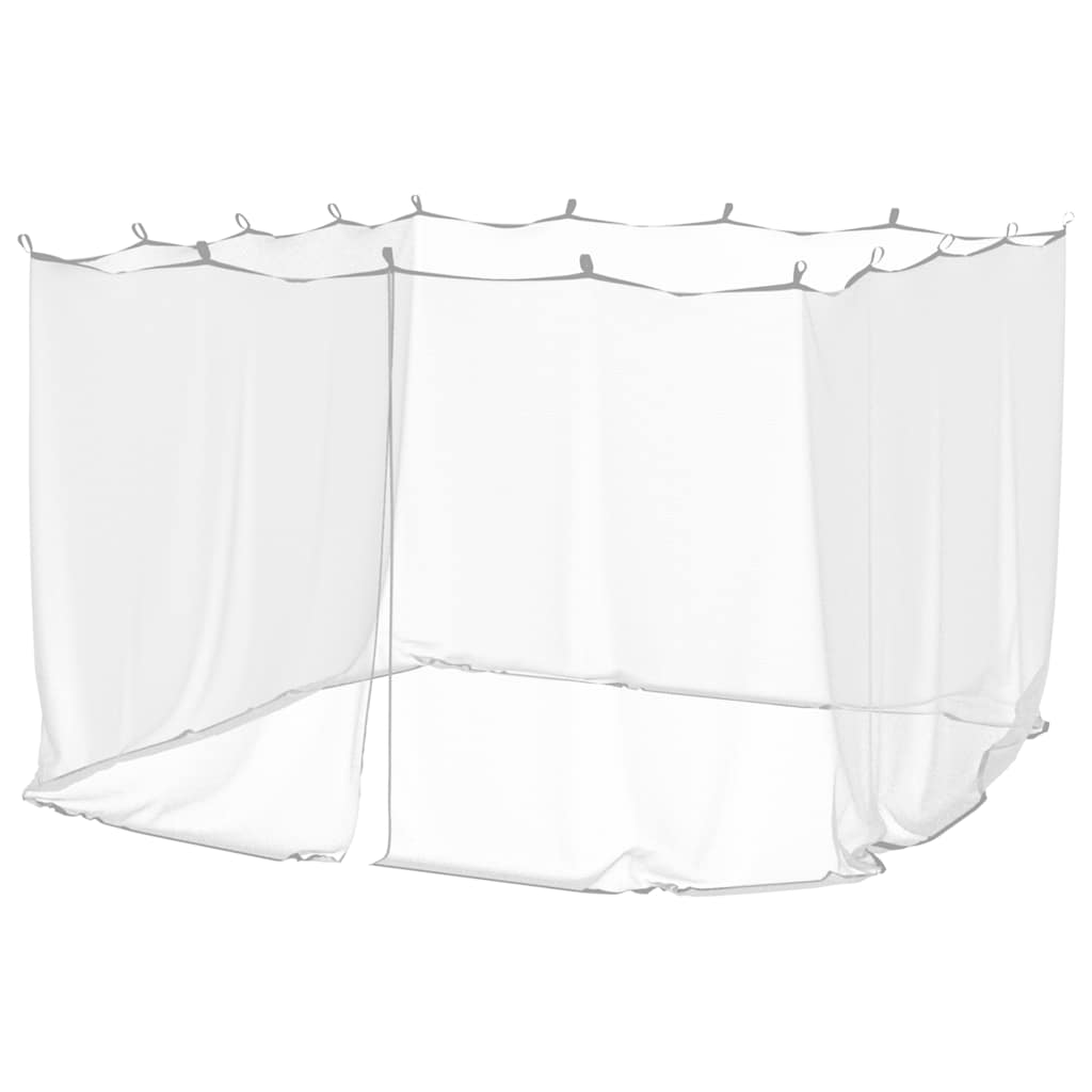 myggenet til udendørs brug 220 mesh hvid 300x300x200 cm
