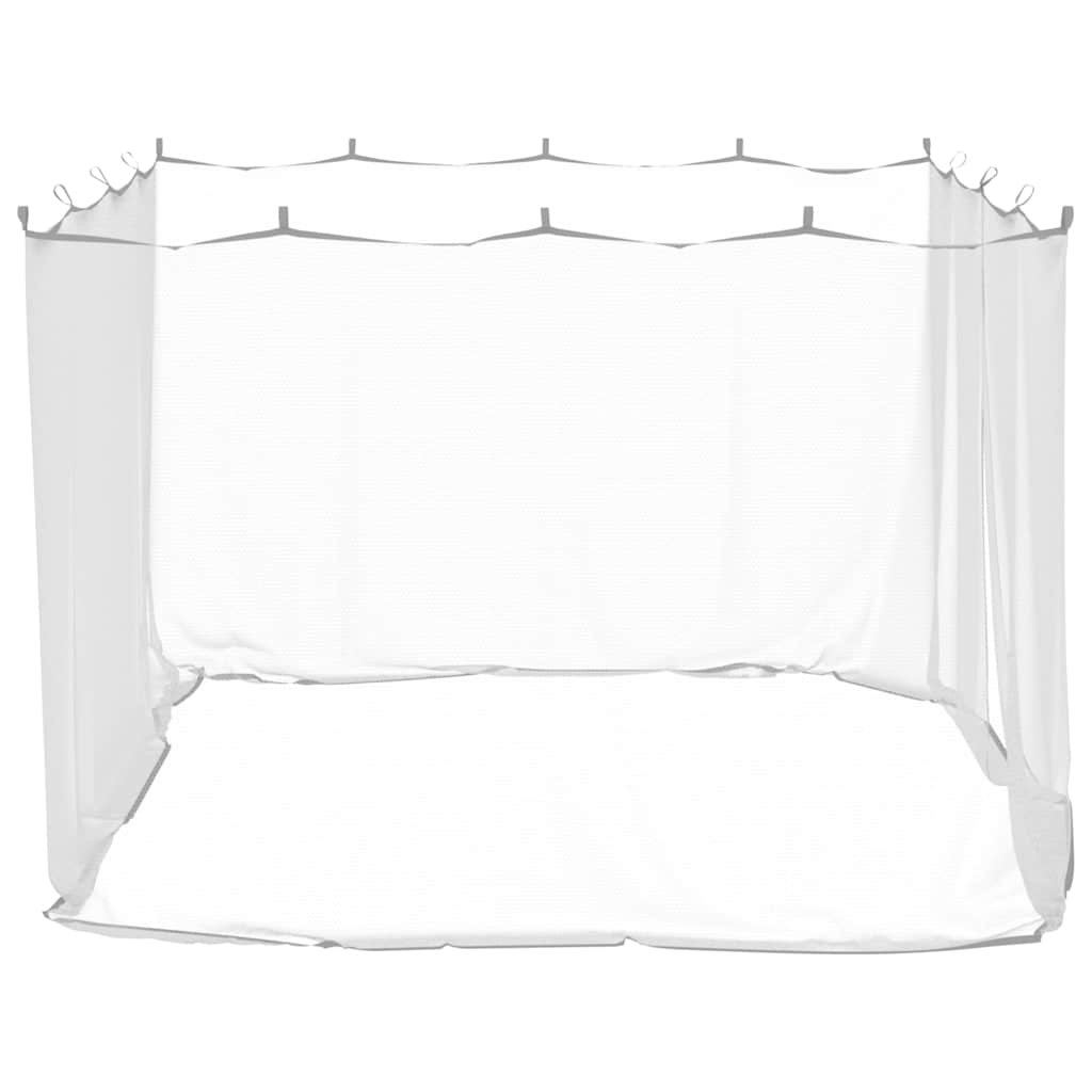 myggenet til udendørs brug 220 mesh hvid 300x300x200 cm
