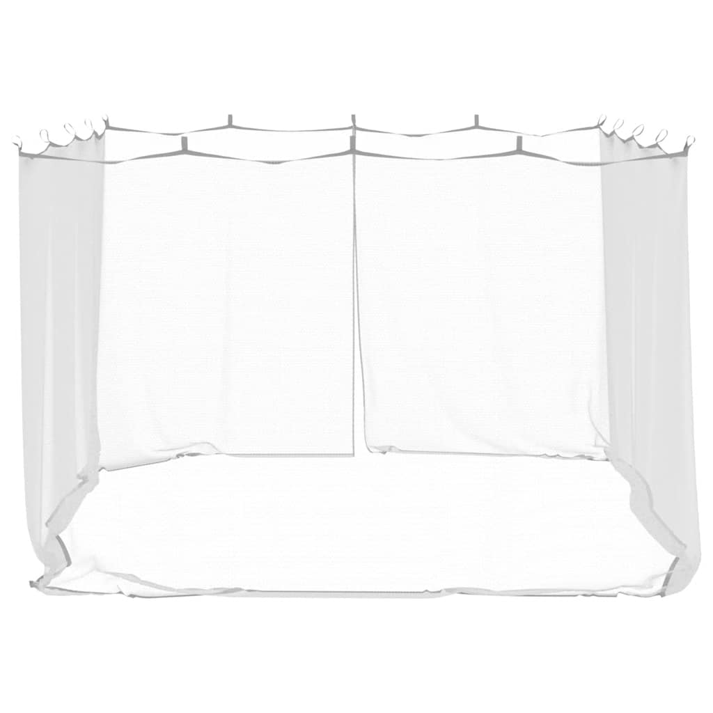 myggenet til udendørs brug 220 mesh hvid 300x300x200 cm