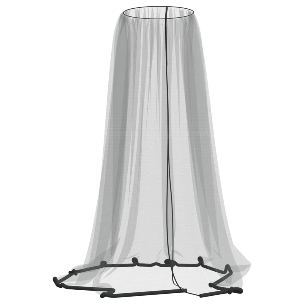 myggenet til parasol 220 Φ300x230 cm trådnet sort