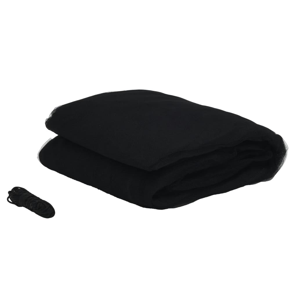 myggenet til parasol 220 Φ300x230 cm trådnet sort