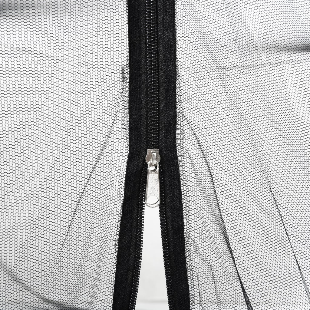 myggenet til parasol 220 Φ300x230 cm trådnet sort