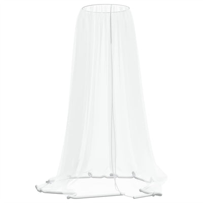 myggenet til parasol Φ300x230 cm trådnet hvid