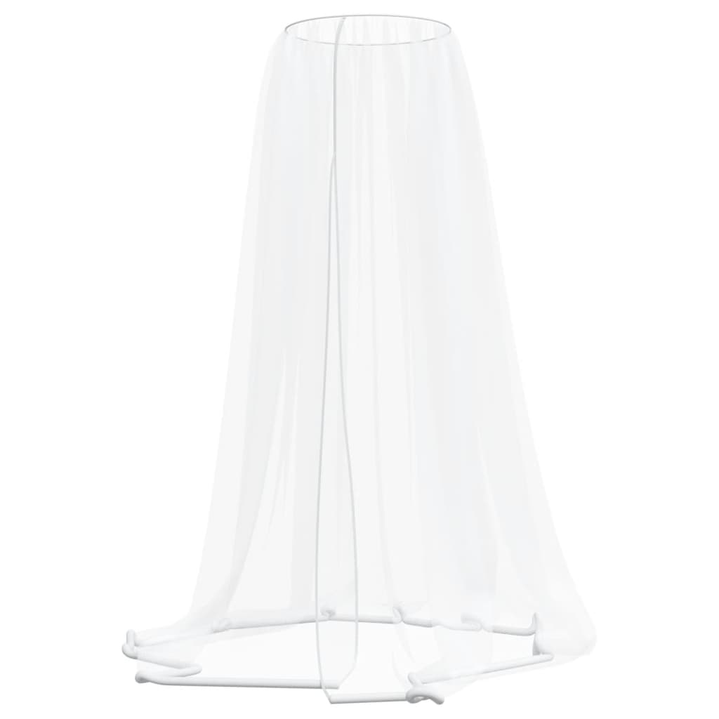 myggenet til parasol Φ300x230 cm trådnet hvid