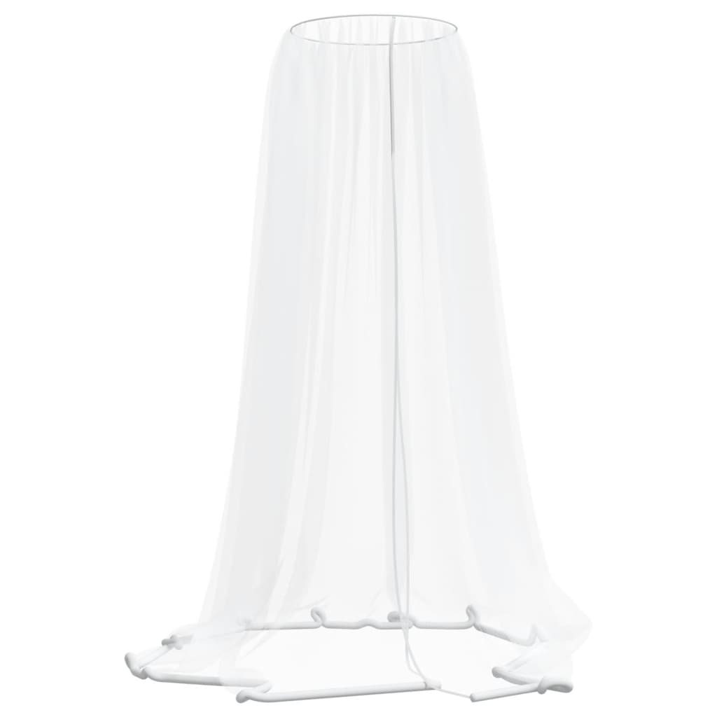 myggenet til parasol Φ330x250 cm trådnet hvid