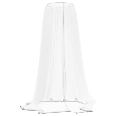 myggenet til parasol Φ330x250 cm trådnet hvid
