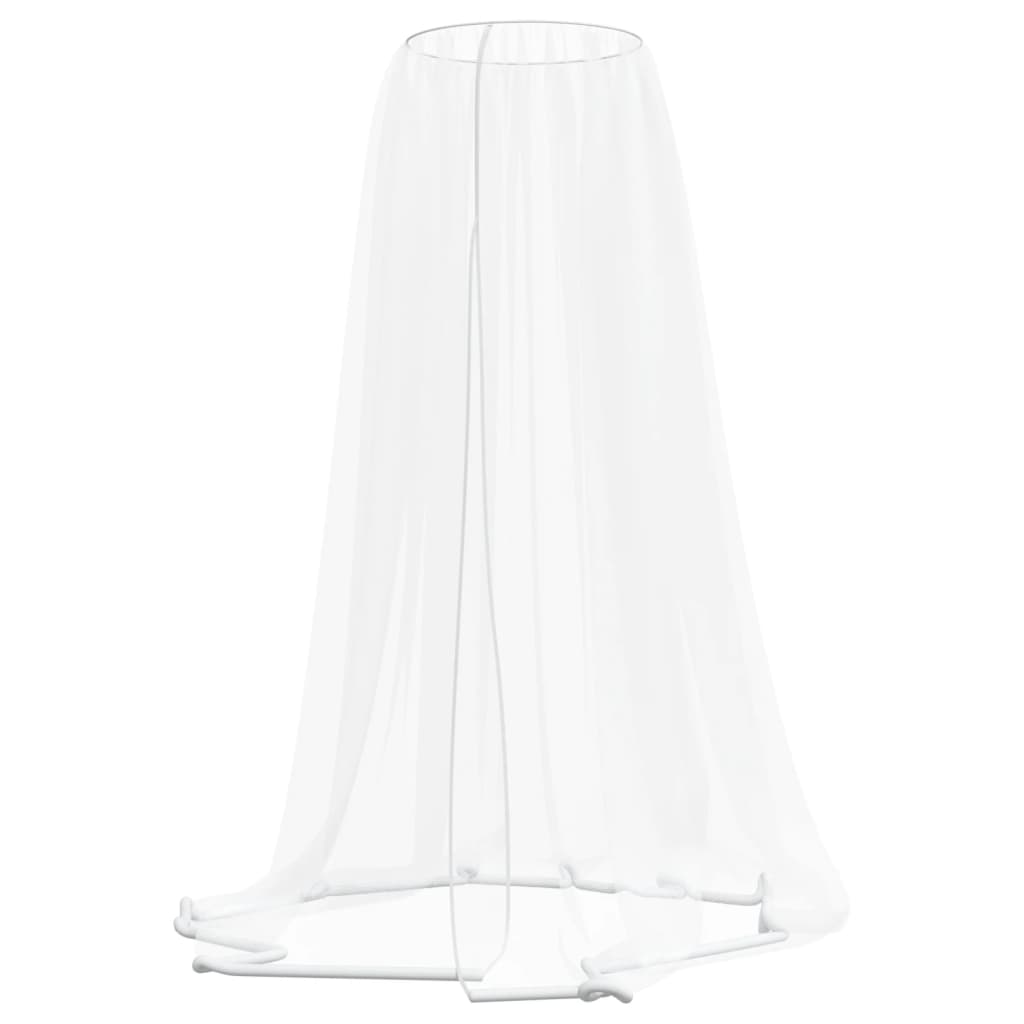 myggenet til parasol Φ330x250 cm trådnet hvid