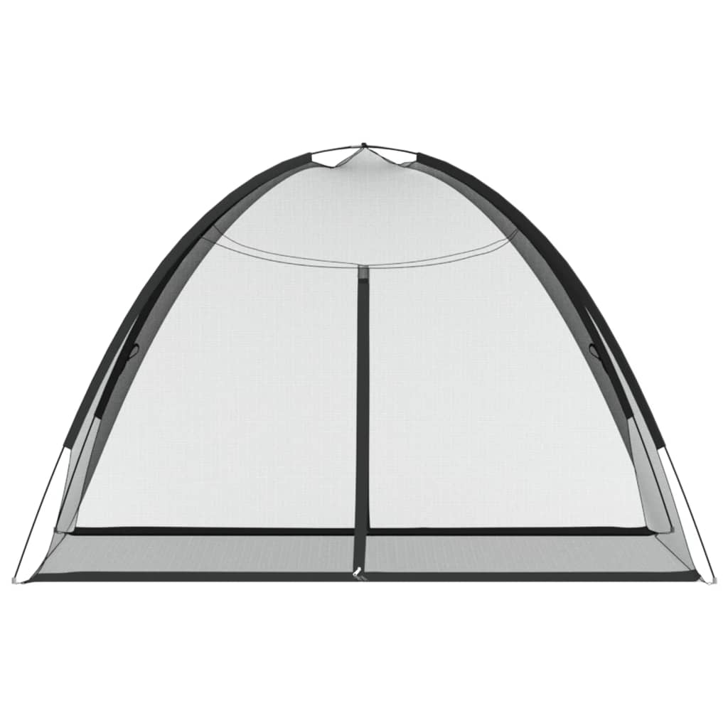 myggenet med døre 200x120x130 cm trådnet sort