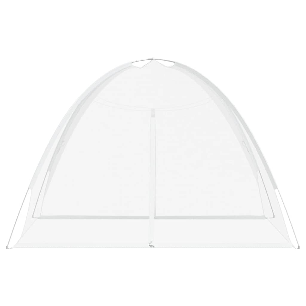 myggenet med døre 200x180x135 cm trådnet hvid
