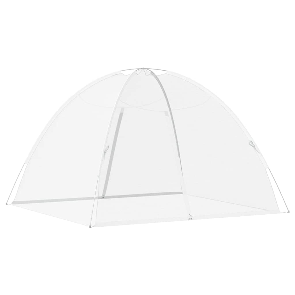 myggenet med døre 200x180x135 cm trådnet hvid