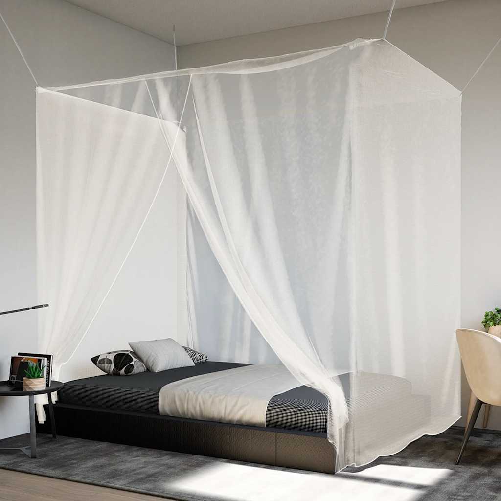 hængende myggenet 220x100x150 cm trådnet hvid
