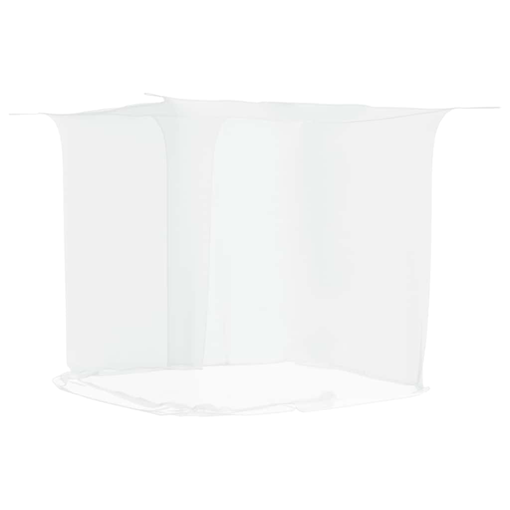 hængende myggenet 220x120x150 cm trådnet hvid