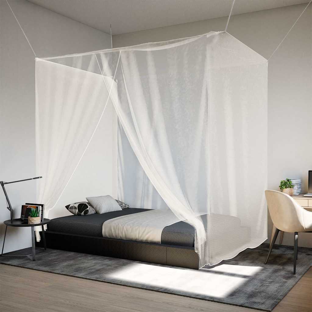 hængende myggenet 220x180x180 cm trådnet hvid