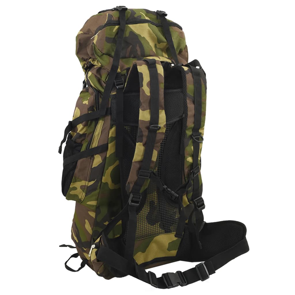 vandretaske 60 l camouflage oxfordstof grøn