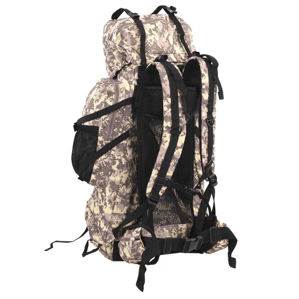 vandretaske 80 l camouflage oxfordstof brun