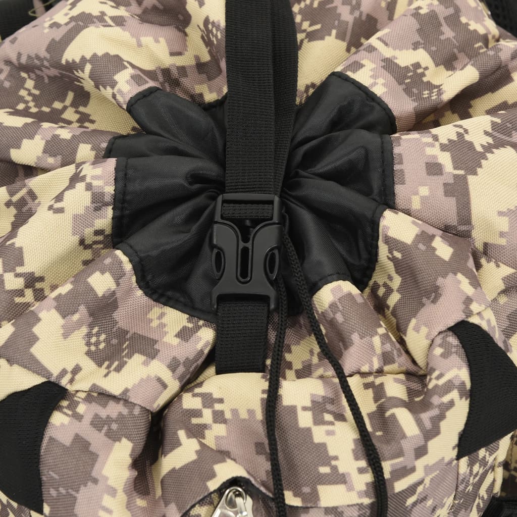 vandretaske 80 l camouflage oxfordstof brun