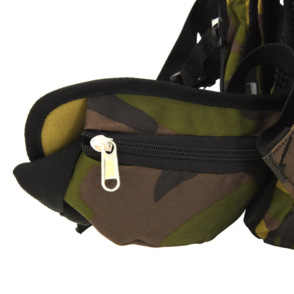 vandretaske 100 l camouflage oxfordstof grøn
