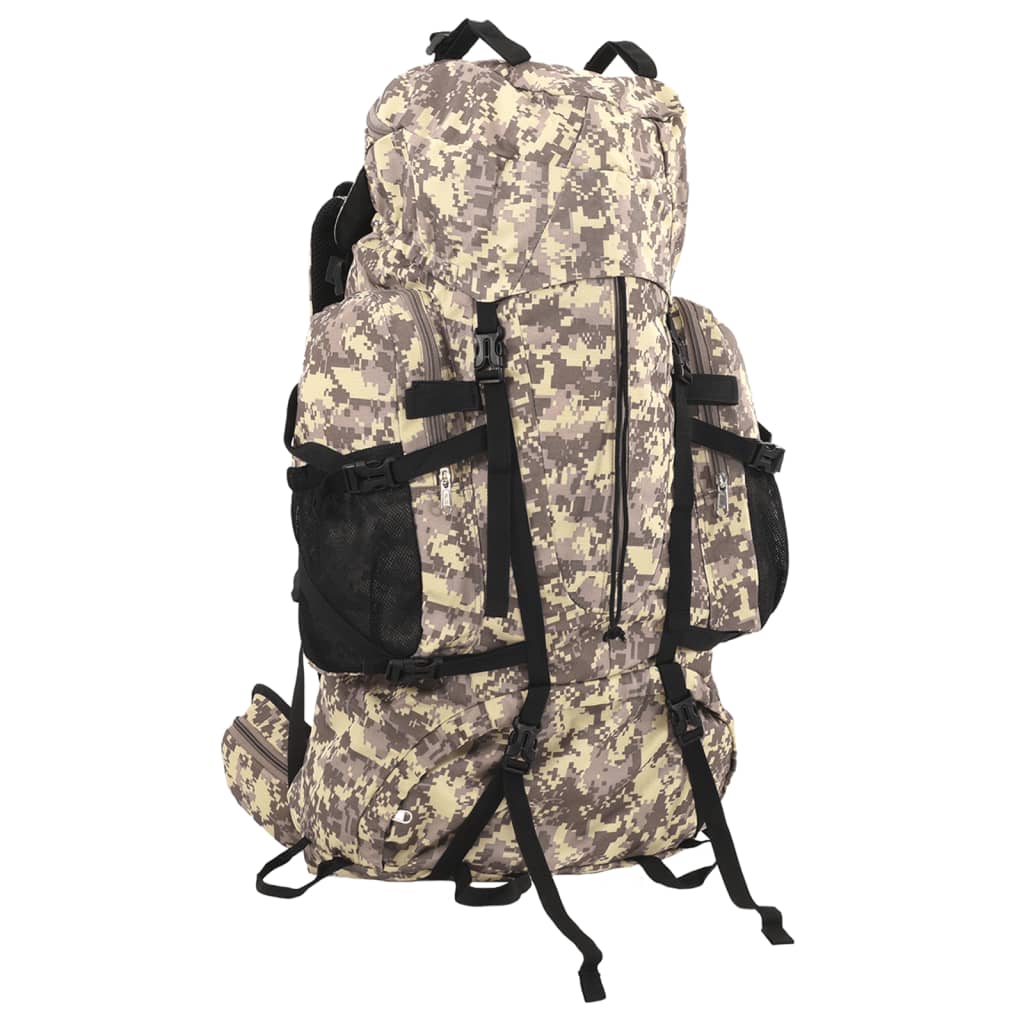 vandretaske 100 l camouflage oxfordstof brun