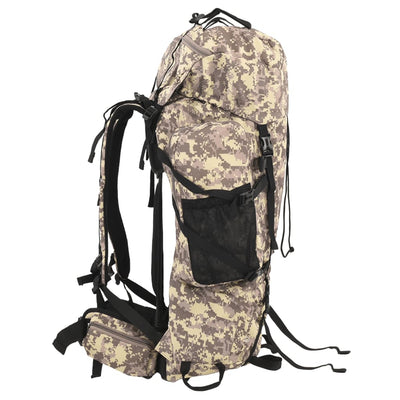 vandretaske 100 l camouflage oxfordstof brun