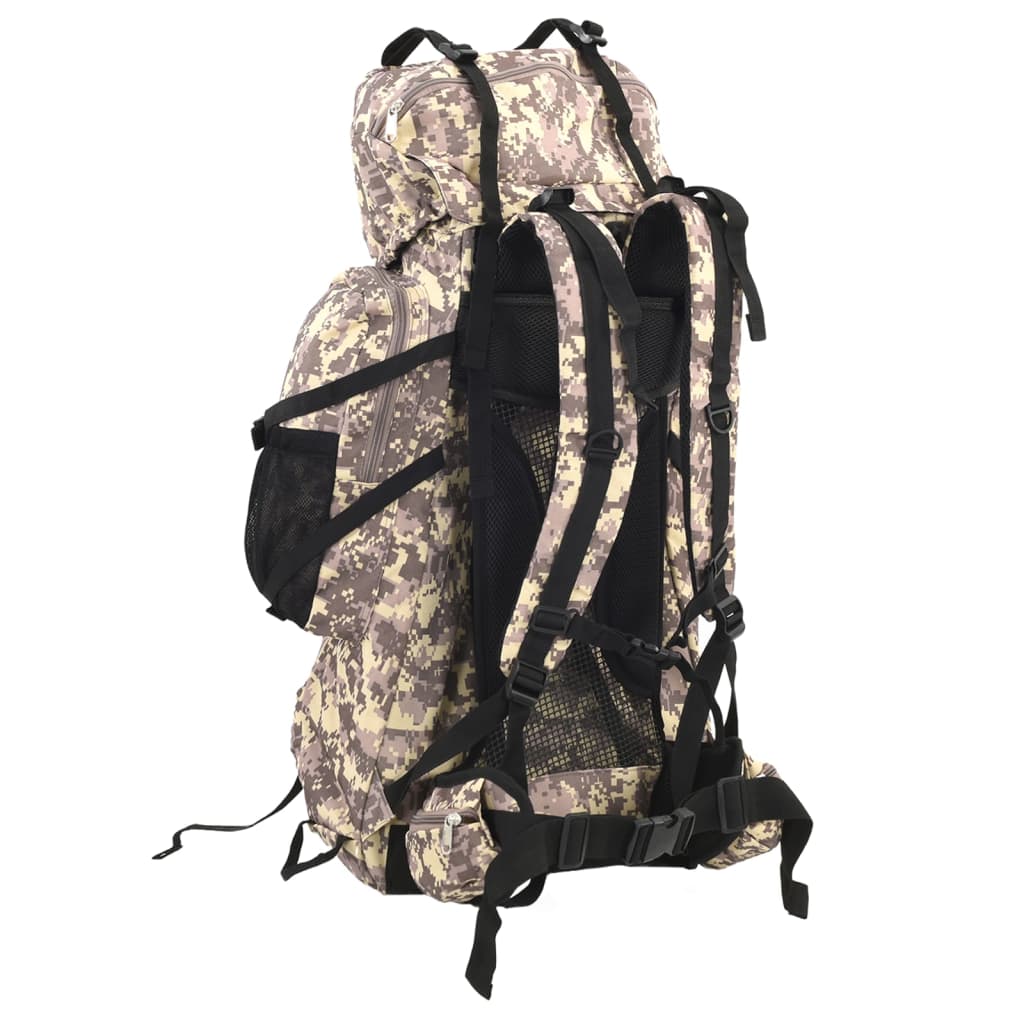 vandretaske 100 l camouflage oxfordstof brun