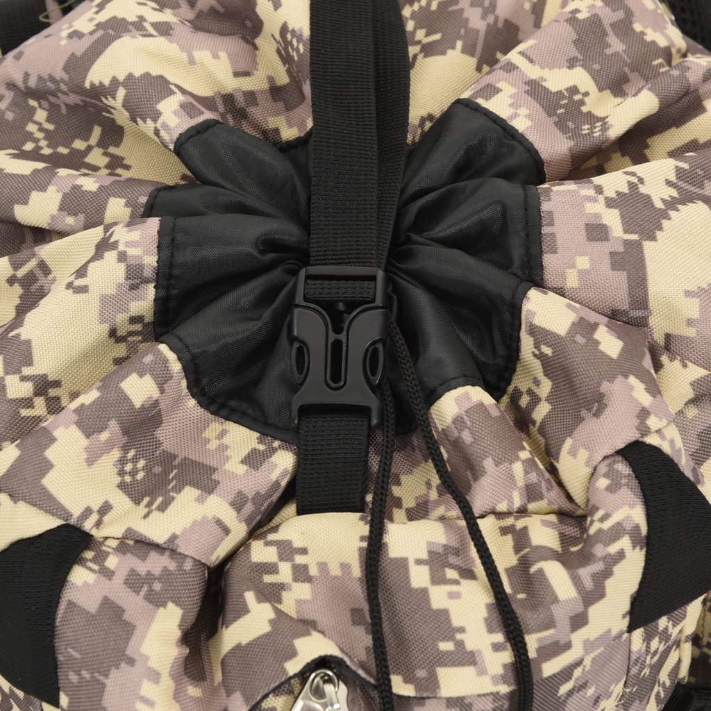 vandretaske 100 l camouflage oxfordstof brun