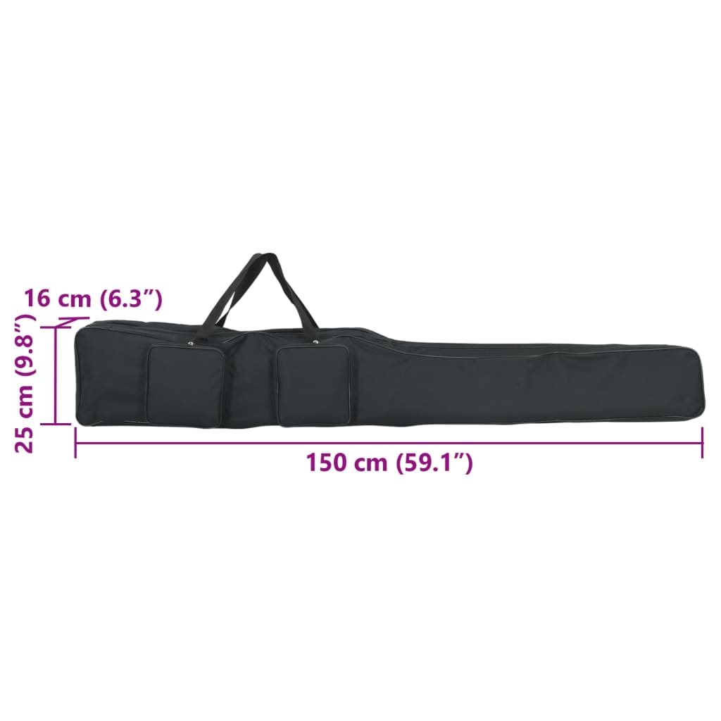 stangtaske 150 cm oxfordstof sort
