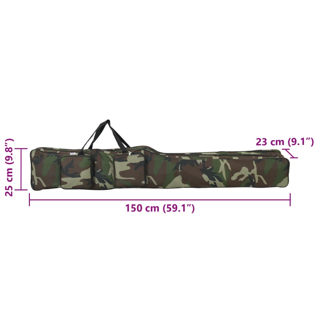 stangtaske 150 cm oxfordstof camouflage grøn