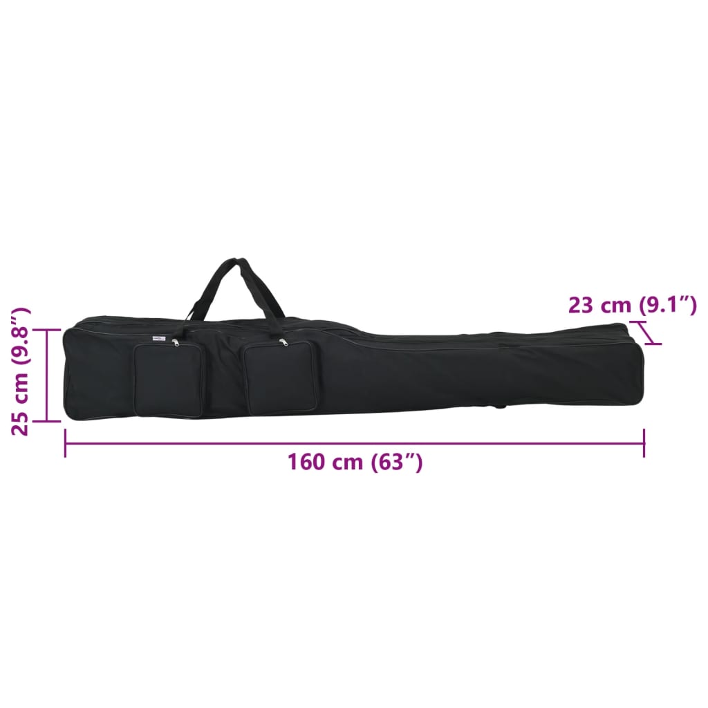 stangtaske 160 cm oxfordstof sort