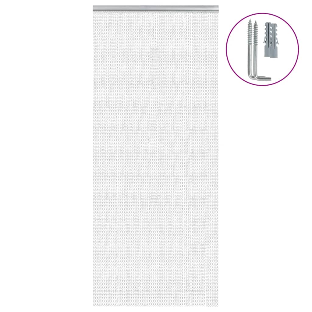 insektskærm til dør 90x212 cm aluminium