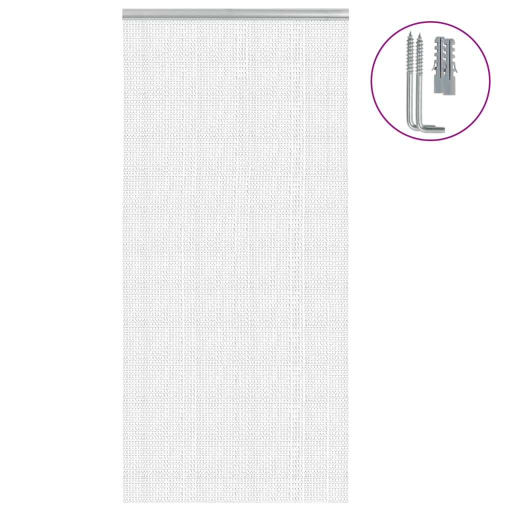 insektskærm til dør 100x212 cm aluminium
