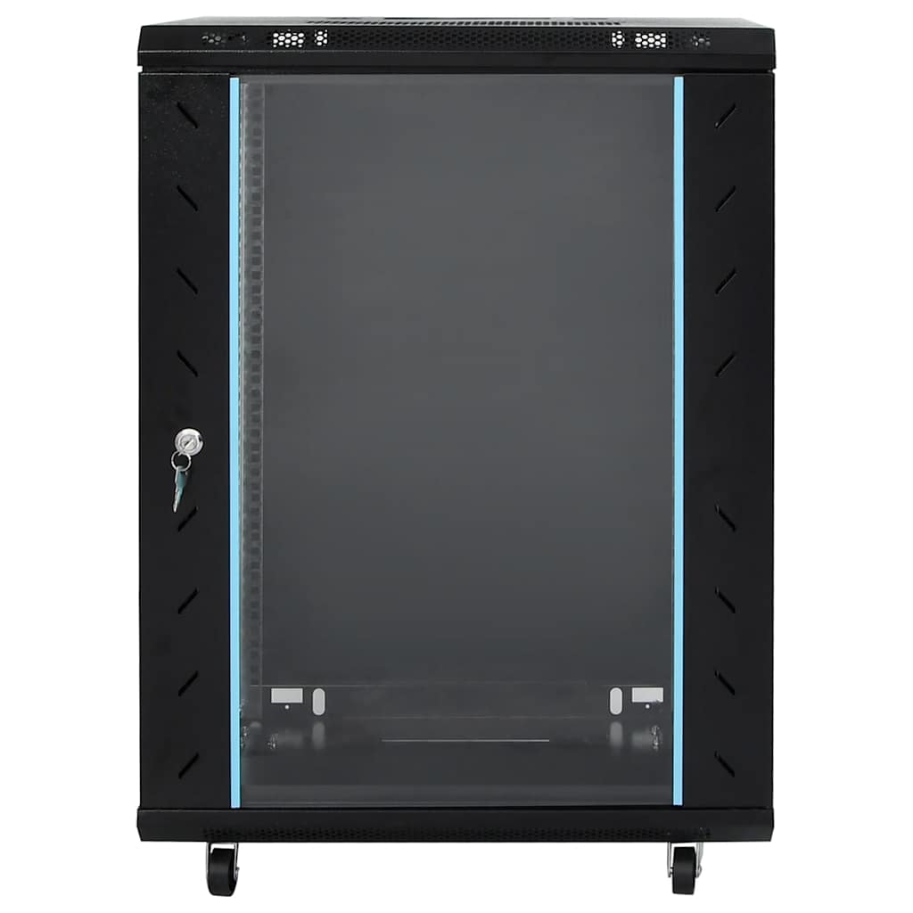 15U netværksskab med drejefødder 19" IP20 60x45x86 cm