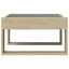 sofabord med Infinity LED-lys 50x53x30 cm sonoma-eg