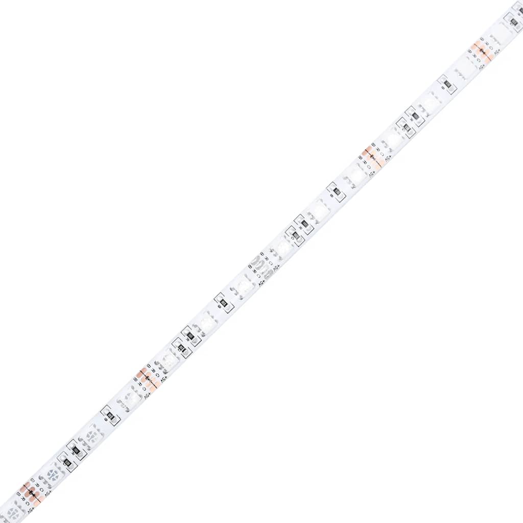 sofabord med Infinity LED-lys 90x53x30 cm sonoma-eg