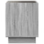 sofabord med Infinity LED-lys 40x40x50 cm grå sonoma-eg