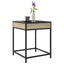 sofabord med Infinity LED-lys 40x40x51 cm sonoma-eg