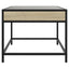 sofabord med Infinity LED-lys 50x50x41 cm sonoma-eg