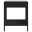 sofabord med Infinity LED-lys 40x40x49 cm sort