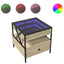 sofabord med Infinity LED-lys 50x50x51 cm sonoma-eg
