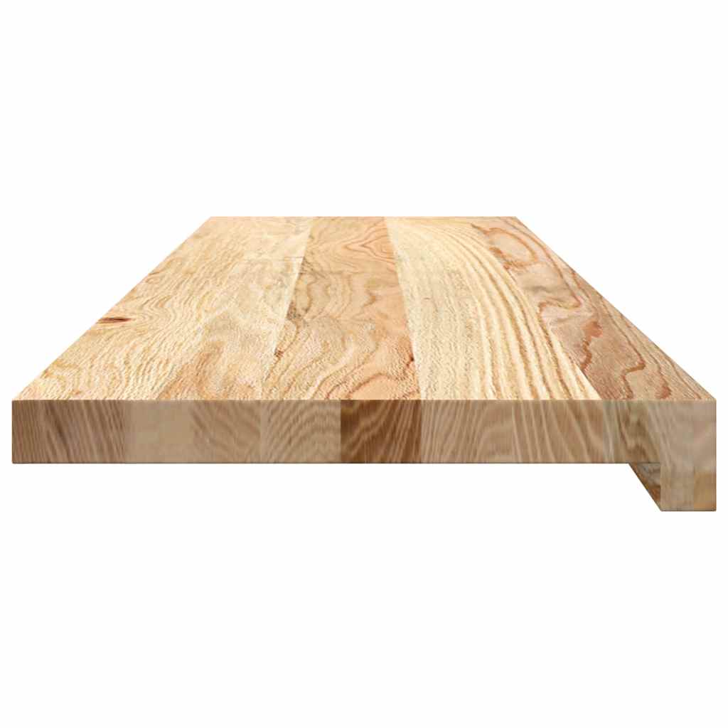 trappemåtter 4 stk ubehandlet 90x25x2 cm massivt egetræ
