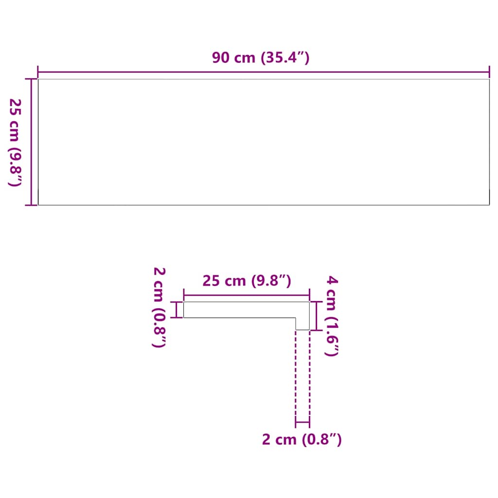 trappemåtter 8 stk ubehandlet 90x25x2 cm massivt egetræ