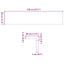 trappemåtter 8 stk ubehandlet 120x30x2 cm massivt egetræ