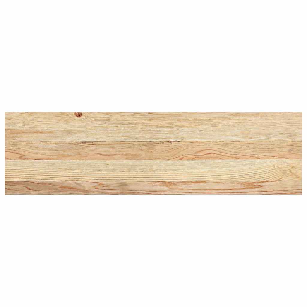 trappemåtter 12 stk ubehandlet 90x25x2 cm massivt egetræ