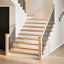 trappemåtter 12 stk ubehandlet 110x25x2 cm massivt egetræ