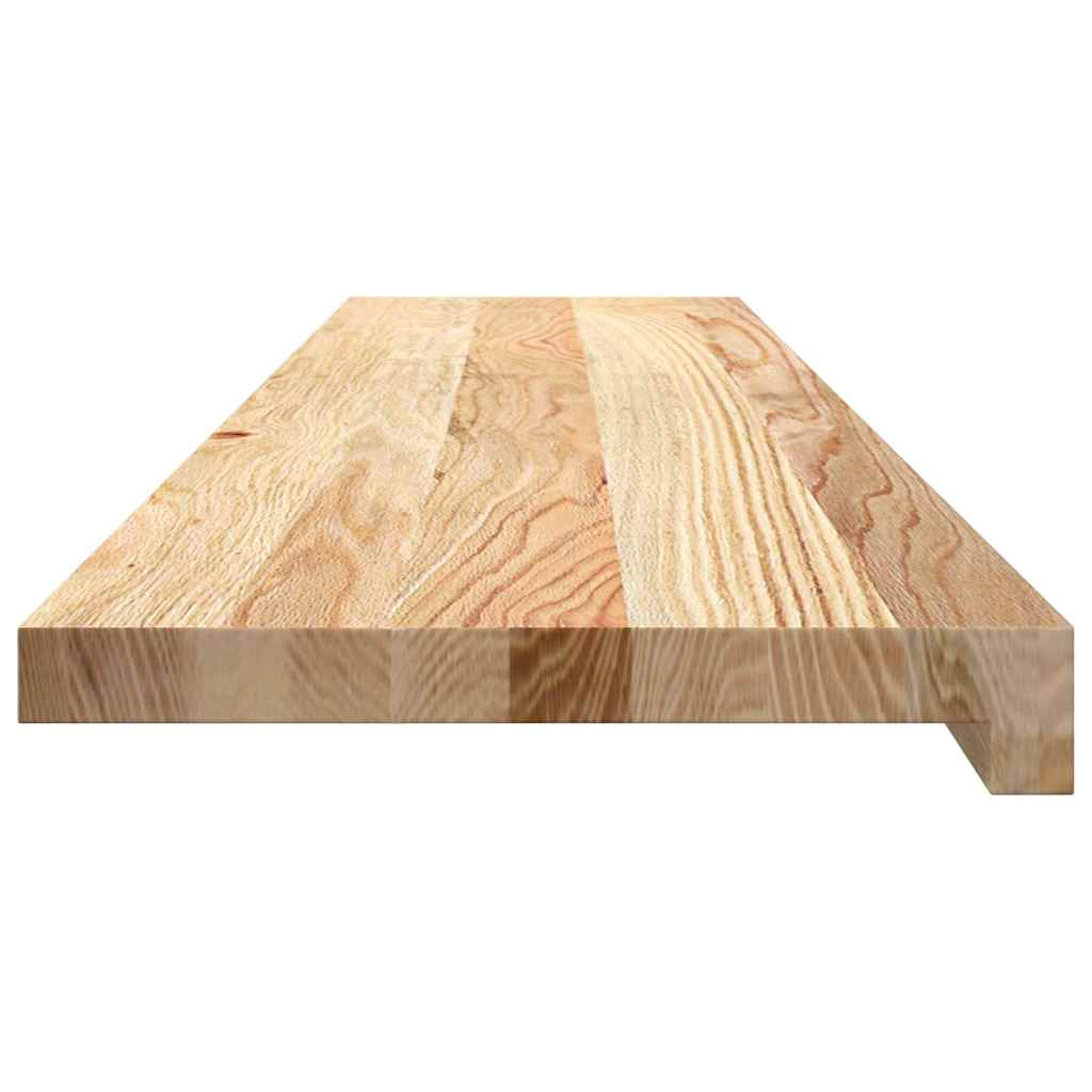 trappemåtter 12 stk ubehandlet 110x30x2 cm massivt egetræ