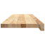 trappemåtter 16 stk ubehandlet 80x25x2 cm massivt egetræ