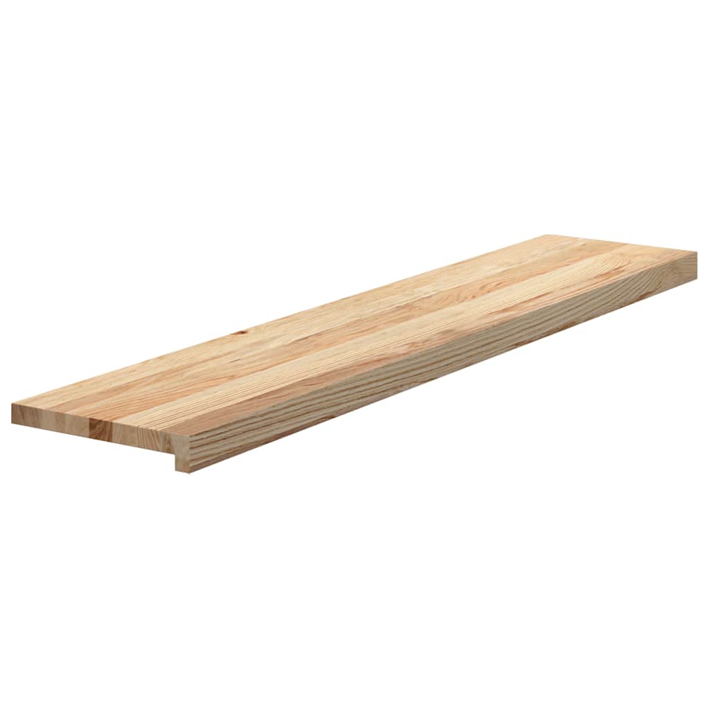trappemåtter 16 stk ubehandlet 120x25x2 cm massivt egetræ