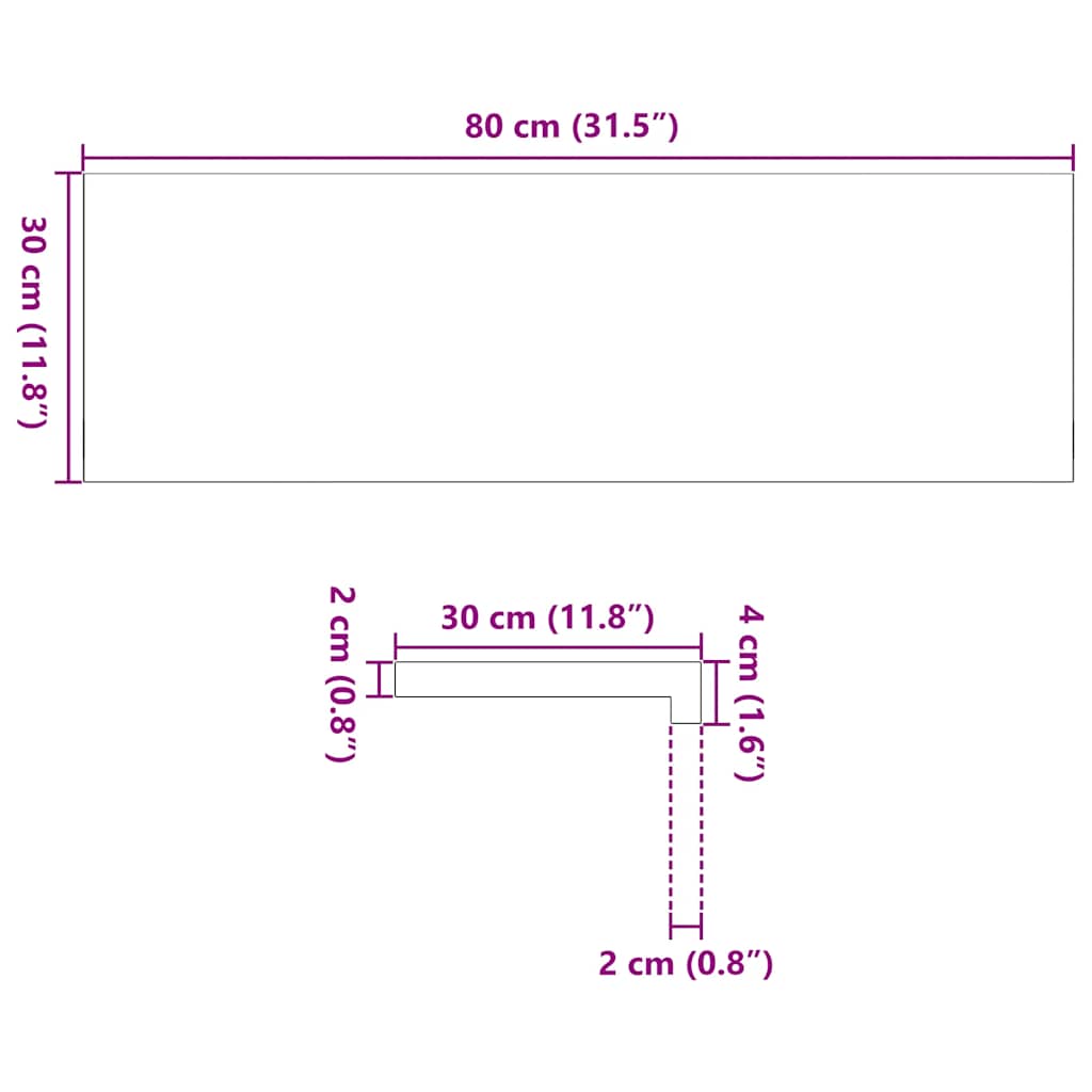 trappemåtter 16 stk ubehandlet 80x30x2 cm massivt egetræ