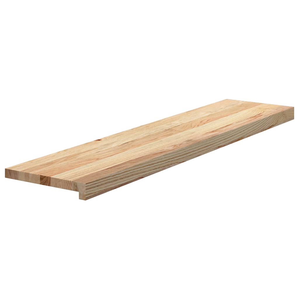 trappemåtter 16 stk ubehandlet 110x30x2 cm massivt egetræ