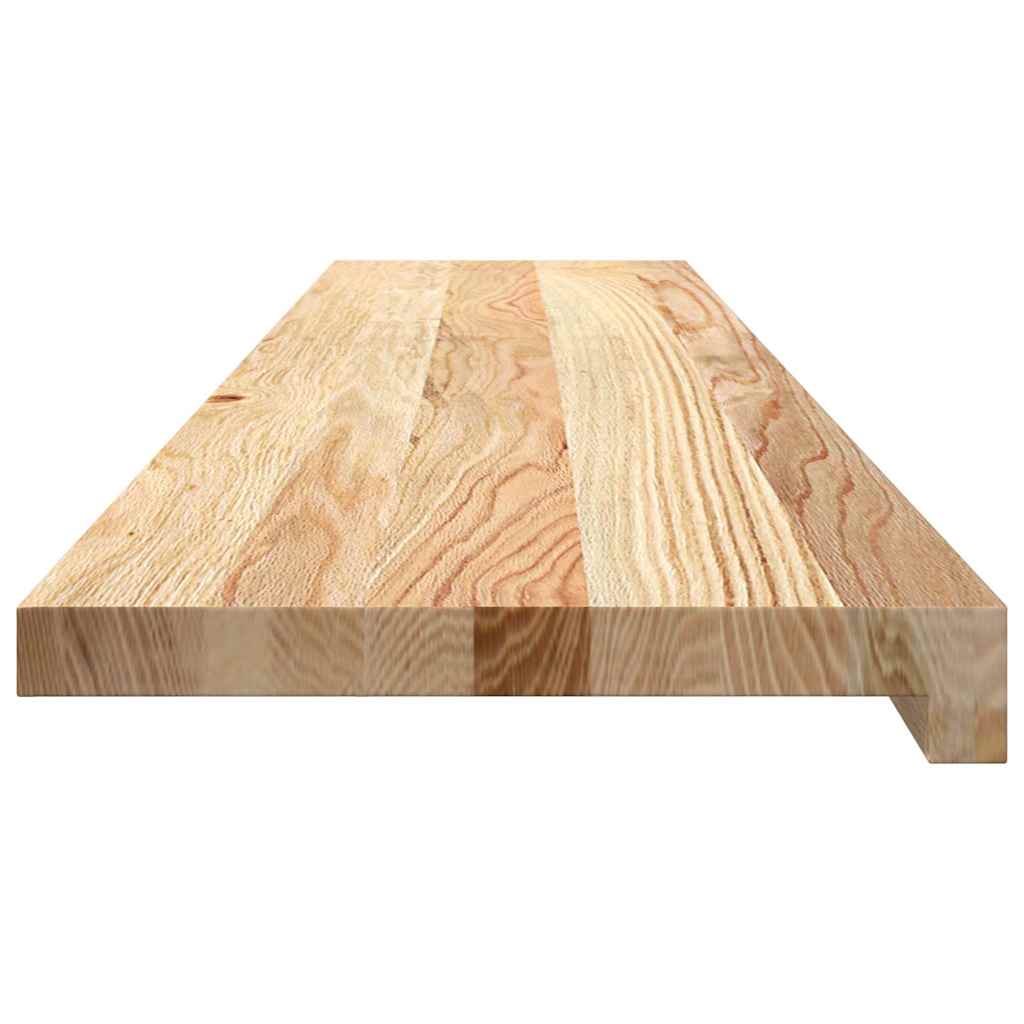 trappemåtter 16 stk ubehandlet 120x30x2 cm massivt egetræ