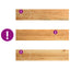 trappemåtter 4 stk lysebrun 120x30x2 cm massivt egetræ
